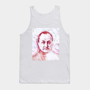 Auguste Comte Portrait | Auguste Comte Artwork | Line Art Tank Top